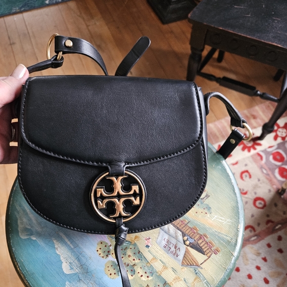 💕👜 TORY BURCH Miller Metal Saddle Bag Small - Picture 11 of 13